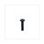 MACHINE SCREW M5x16 CROSS BLACK 10pcs
