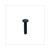 MACHINE SCREW M5x25 CROSS BLACK 10pc