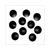 AFDICHT-TULE PVC 15.5mm ZWART 10st