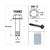 FLANGE FRAME BOLT SW13 M8x 65  NOIR (1)