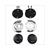 MONTAGE SATZ VISIER V-32 JARAMA SILBER
