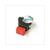BOUTTON POUSSION ROUGE CLAMP