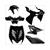 PLAATWERK KIT YAMAHA AEROX TUNING METALLIC ZWART