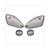 FLASHER GLASS YAMAHA AEROX NT SET CARBON (4) ELEC