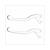 LEVER SET VESPA CITTA ALUMINIUM  WHITE