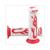 POIGNEES GEL FLAME      BLANC/ROUGE