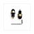 HANDLEBAR END SET TWIN TITANIUM/BLACK