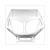 KOPLAMPSPOILER DERBI SENDA-R 2003-2010 WIT