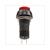 BOUTTON POUSSION ROUGE 12mm ENCASTRE