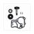 WATERPOMP-REVISIE SET MINARELLI SCOOTER 50cc 4T