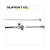 KABEL ACHTERREM SOLEX TROMMEL REM SUPERTEC