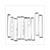 KRIMPKOUS 5.0mm x 40mm WIT 10st