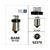 LAMP BA9S  6V/12V LED WIT BOLLARD (2) 