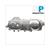 CARTERDEKSEL CHINA 4T GY6 ''12 ZILVER +AANSLUITING