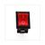 INTERRUPTEUR UNI ON/OFF RECTANGLE 20mm ROUGE ELEC