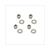CILINDER KOP MOER/PLAAT UNIVERSEEL 7mm SET (4)