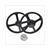 VELG SET VESPA BRAVO/CIAO/SI 16x1.35 ZWART