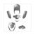 PLAATWERK KIT PEUGEOT KISBEE NARDO GREY 6delig