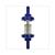 BENZINEFILTER UNI 7mm AANSL. TRANSPARANT BLAUW