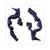 FIXING RUBBER KIT KOPLAMP SPOILER SENDA-R BLAUW