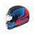 HELM JARAMA BAUX MAT BLAUW/ROOD         S