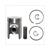 PISTON HONDA SH/SFX/BALI 39.0mm DR