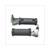 DUO STEUNEN UNI LAAG ZWART ROND SET